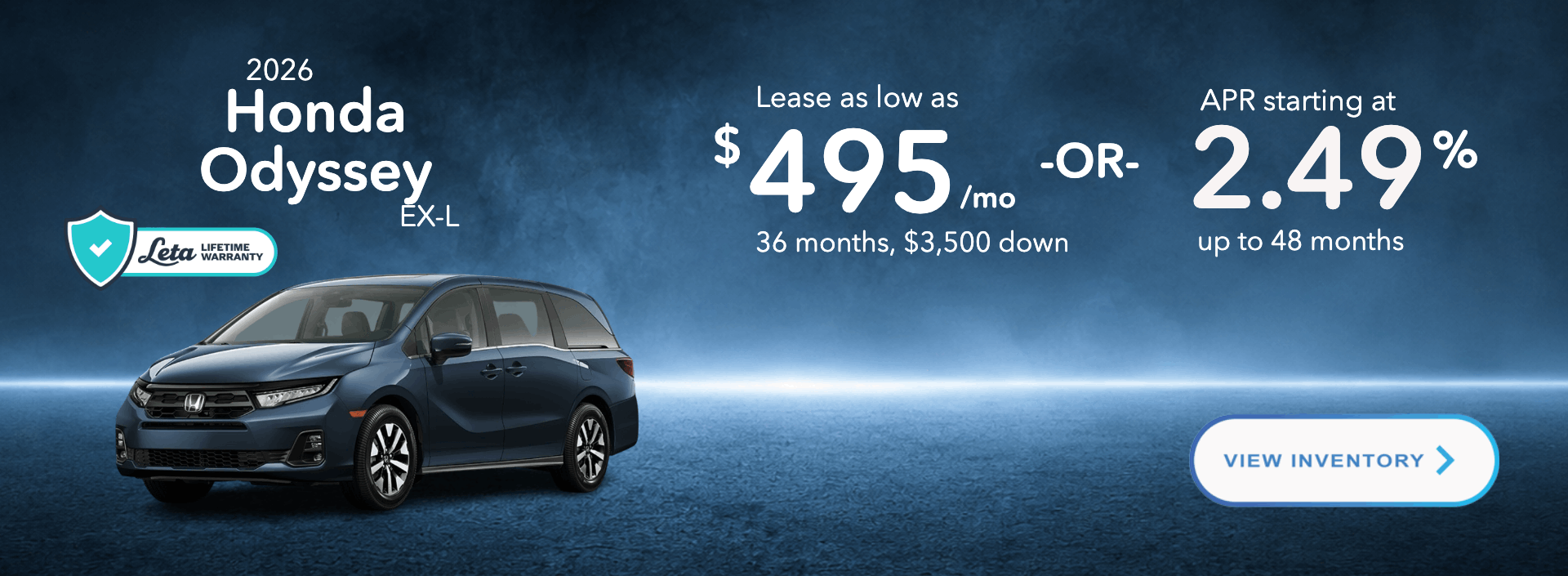 Honda Odyssey Lease Offer